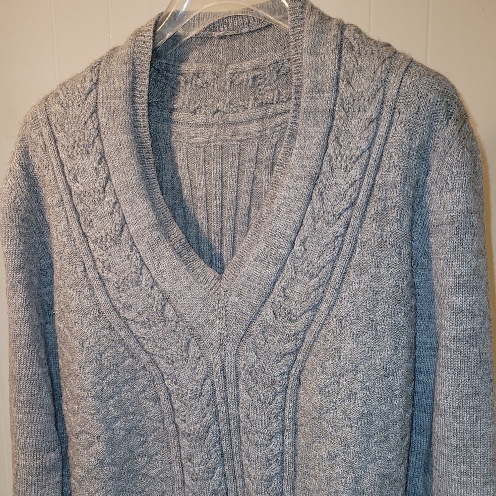 Hand made Versace deep V-neck sweater